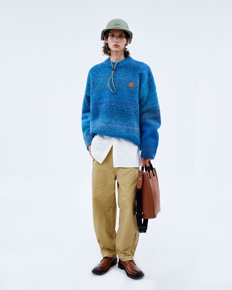 [ADER ERROR아더에러]Canyon knit Blue